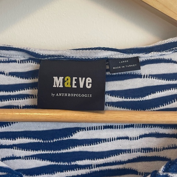 MAEVE BY ANTHROPOLGIE CUT OUT SHIRT size L - Picture 4 of 4